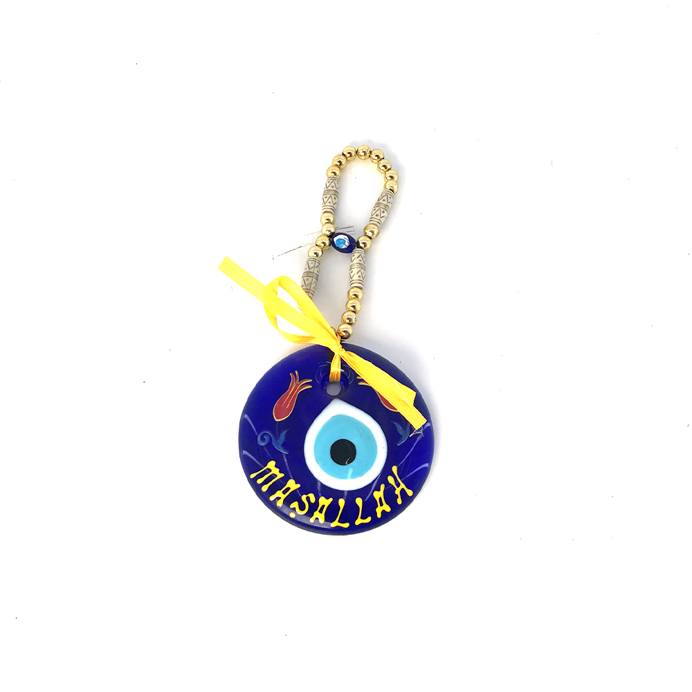 4396-Yazılı Çiçekli Aparatlı Nazarlık 9 cm 4396-Yazılı Çiçekli Aparatlı Nazarlık 9 cm